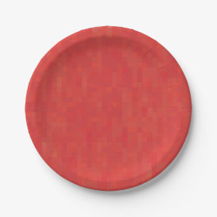 Rot subtil minimalistisches, elegantes modernes Mu Pappteller