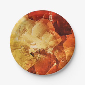 Rot u. Gold Pappteller