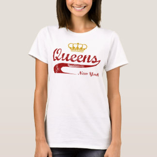 Rot u. Gold - Queens, New York City NYC T-Shirt