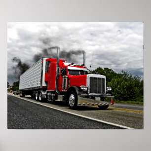 Rot u. Rollin Peterbilt Plakat