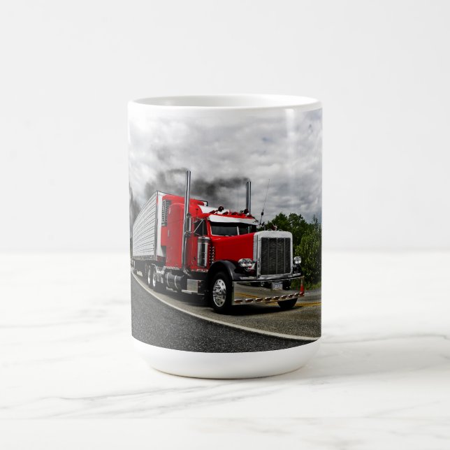 Rot u. Rollin Peterbilt Tasse (Mittel)