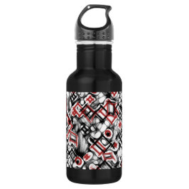 Rot überall edelstahlflasche