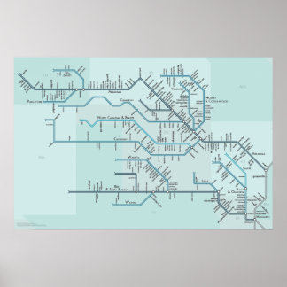 Rot und Arkansas Flüsse 30" x 20" Poster