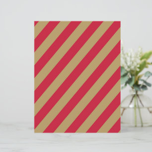 Rot- und Beige-Diagonalstreifen Scrapbook-Papier