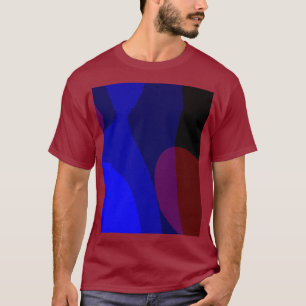 Rot und Blau Abstrakt Art. 601 T-Shirt