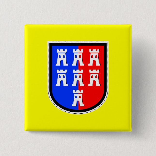 Rot und Blau, es muss sein Button (Vorderseite)