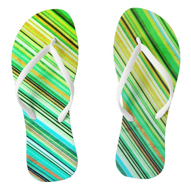 Rot und Blau Flip Flops (Fußbett)