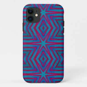 Rot und Blau Geometric Case-Mate iPhone Hülle