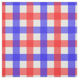 Rot und Blau Gingham Stoff
