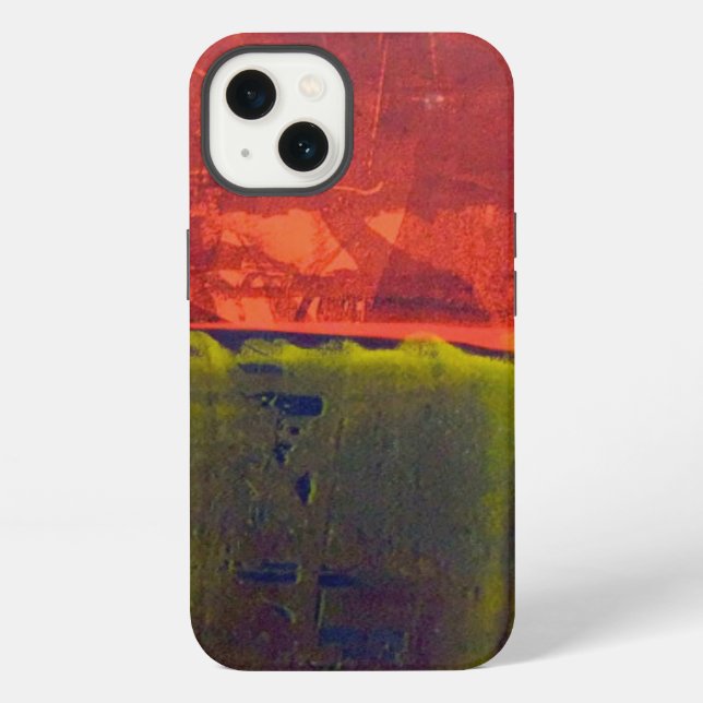 Rot und Blau iPhone Hülle (Rückseite)