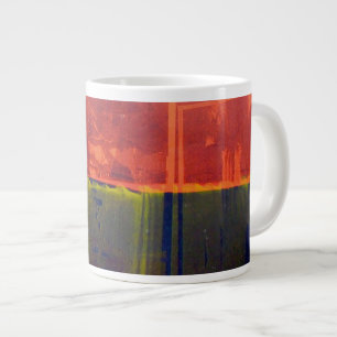 Rot und Blau Jumbo-Tasse