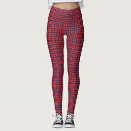 Rot und Blau Kariert Leggings
