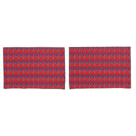 Rot und Blau Kissenbezug
