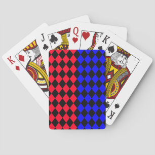 Rot und Blau Legging Spielkarten