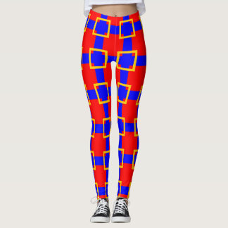 rot und blau leggings