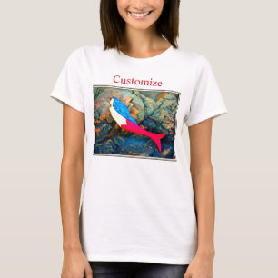 Rot und blau Meerjungfrau Thunder_Cove T-Shirt