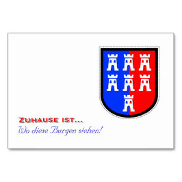 Rot und Blau, muss es sein Tischnummer