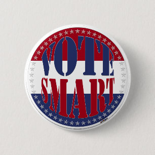 Rot und Blau VOTE SMART Button
