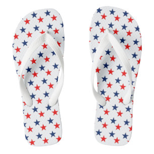 Rot- und Blue-Star-Flip-Flops Flip Flops
