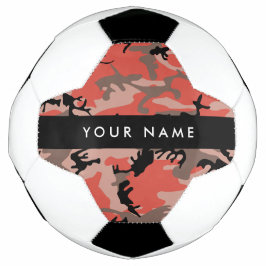 Rot und braun Camouflage Ihr Name Persönlich gesta Fußball