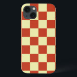 Rot und Creme kariert iPhone 13 Hülle<br><div class="desc">Ein helles Kirschrot und cremefarbenes kariertes Muster, geometrisch und einfach, aber die Farben geben ihm ein Gefühl von whimsy & Vintag Fantasie.</div>