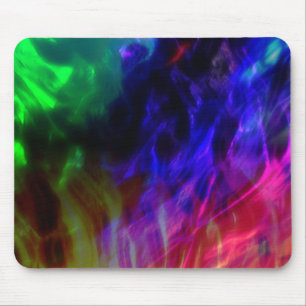 Rot und dunkelblau, in sanften Wellen getaucht Mousepad