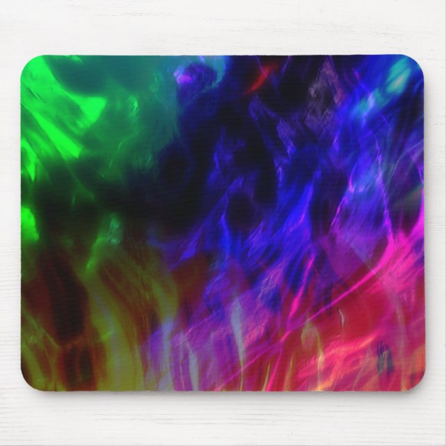 Rot und dunkelblau, in sanften Wellen getaucht Mousepad (Vorne)