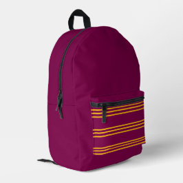 Rot und Gelb Bedruckter Rucksack