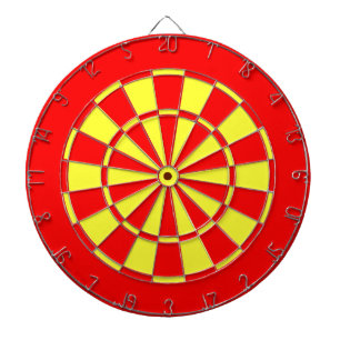 Rot und Gelb Dartscheibe