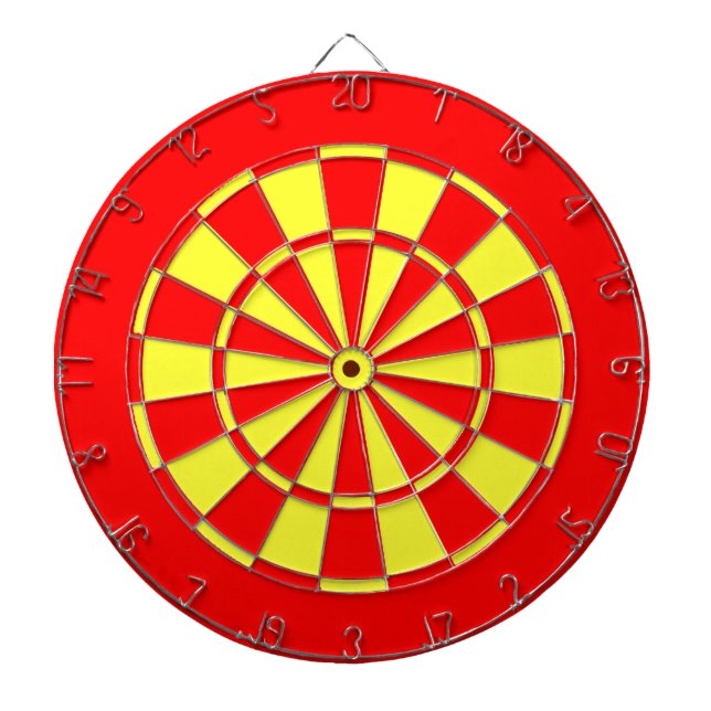 Rot und Gelb Dartscheibe (vorne)