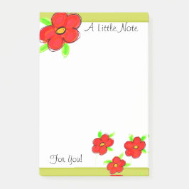 Rot und Gelb gemildert Post-it Klebezettel