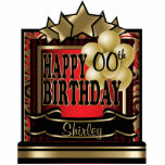 Rot und Gold Abstrakt Happy 00. Geburtstag Freistehende Fotoskulptur<br><div class="desc">Table Topper Cutout. ⭐ Dieses Produkt ist zu 100% benutzerdefinierbar. Grafik und / oder Text kann hinzugefügt, gelöscht, verschoben, verändert, verändert werden, rotiert, etc... 99% meiner Designs in meinem Geschäft sind in Schichten gemacht. Damit können Sie die Größe und den Text der Grafik und des Textes so anpassen, dass sie...</div>