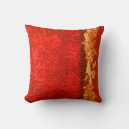 Rot und Gold abstrakt Kissen