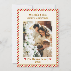 Rot und Gold Elegantes Frohe Weihnachten Familienf