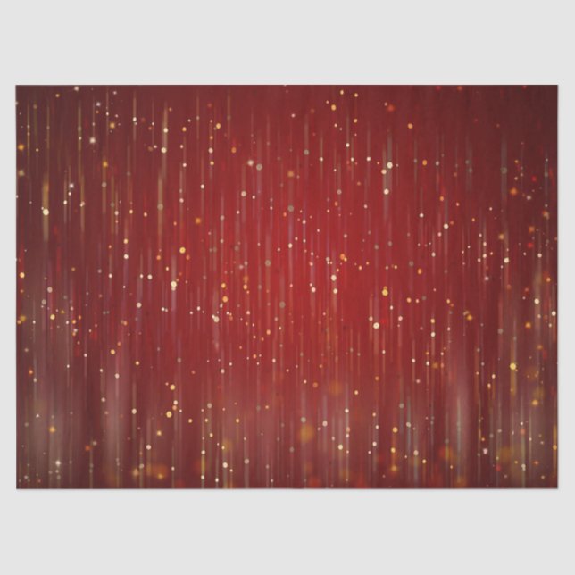 Rot- und Gold-Glitzer Seidenpapier (Vorderseite)