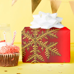 Rot und Gold Weihnachten Geschenkpapier