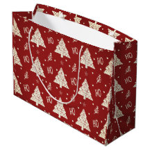 Rot- und Gold-Weihnachtsgeschenktasche
