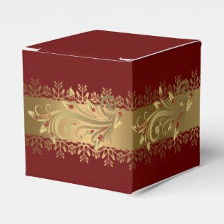 Rot-und-goldene Weihnachts-Geschenkbox für Unterne Geschenkschachtel