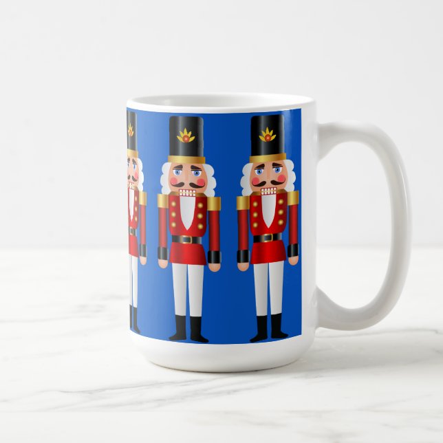 Rot und Goldnussknacker Kaffeetasse (Rechts)
