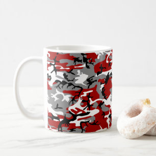 Rot und Grau Camouflage, Militär, Armee Kaffeetasse