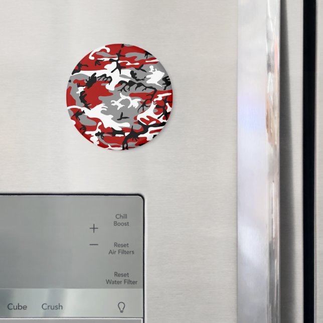 Rot und Grau Camouflage, Militär, Armee Magnet (In Situ (Kühlschrank))