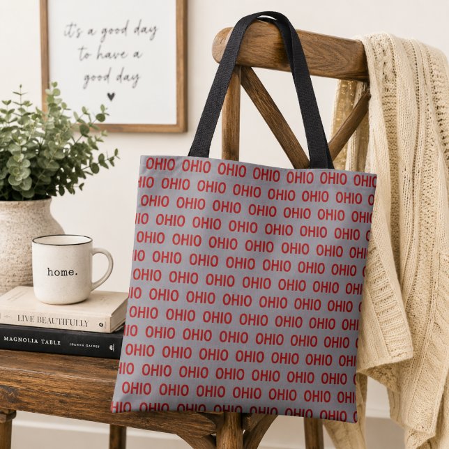 Rot und Grau Ohio Tasche (Von Creator hochgeladen)