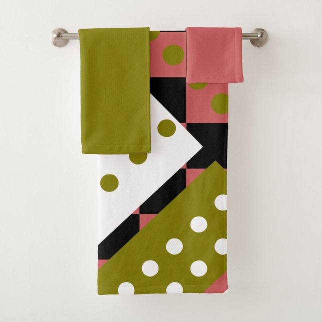 Rot und Grün Badhandtuch Set (Insitu)