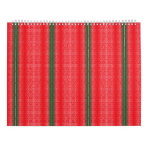 rot und grün gestreiften Hintergrund Kalender