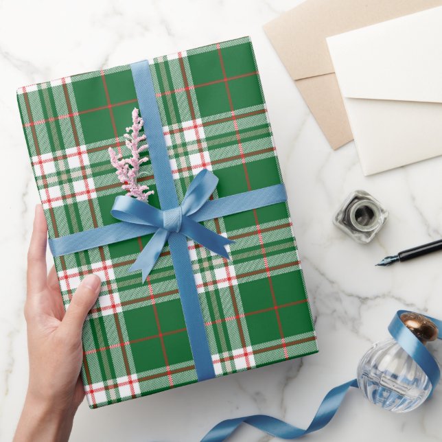 Rot und Grün Kariert Geschenkpapier (Schenken)