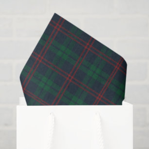 Rot und grün kariert Tartan Weihnachten  Seidenpapier