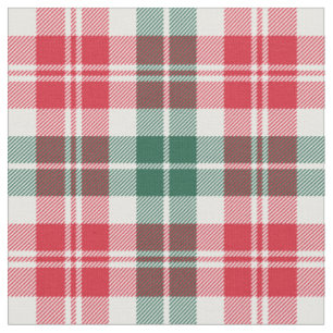 Rot und Grün Karo Tartan Weihnachten Stoff