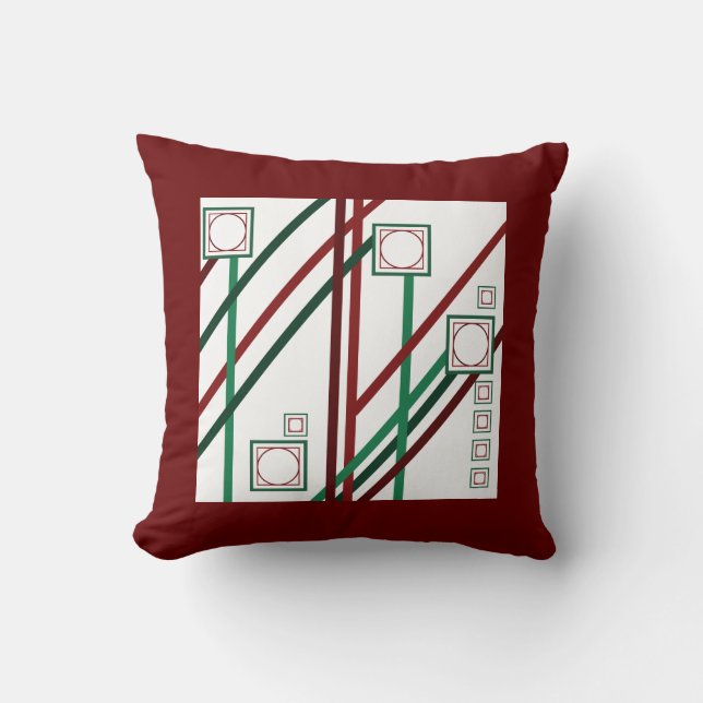 Rot und Grün Kissen (Vorderseite)