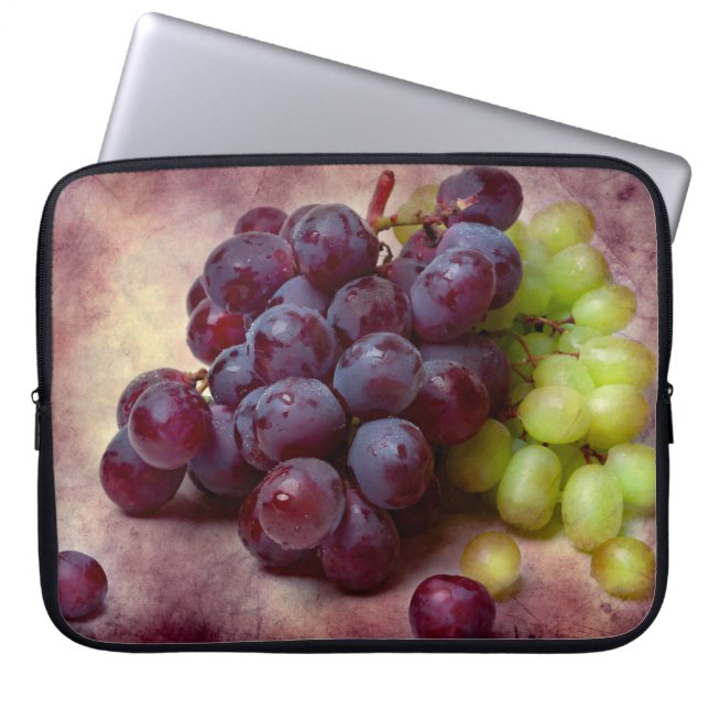 Rot und Grün Laptopschutzhülle (Vorderseite)