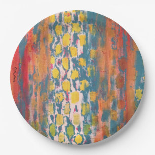 Rot und Grün Pappteller